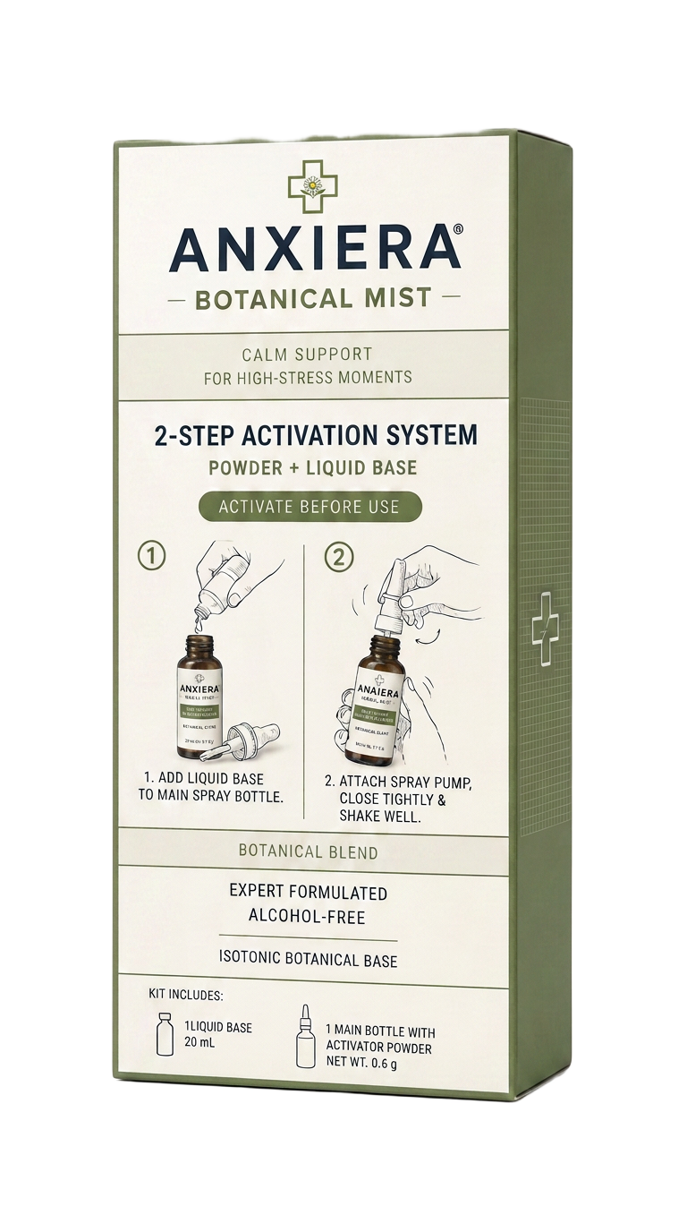 Anxiera Botanical Mist 2-step kit carton